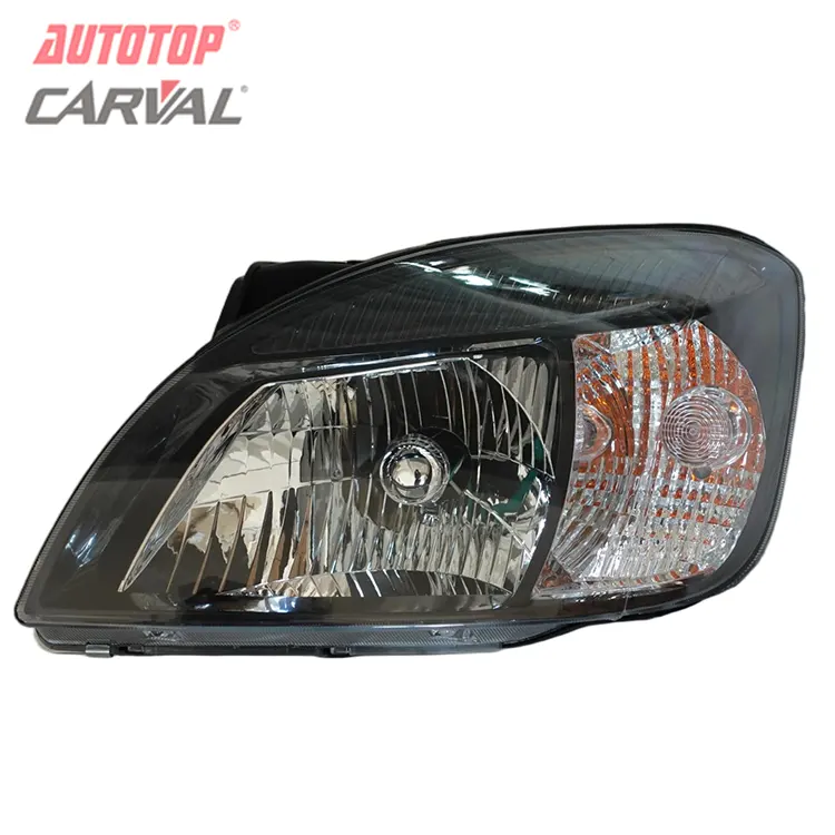 Gruppo faro anteriore a 6 fori con alloggiamento nero Kia Rio 2005
